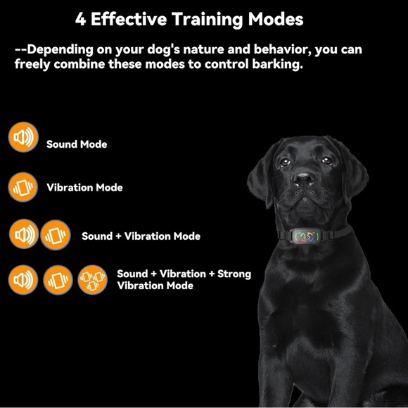 Beoankit $170 NWT Training Bark No Shock Collar Black Gray 2 Pack Adjustable OS - Picture 8 of 17